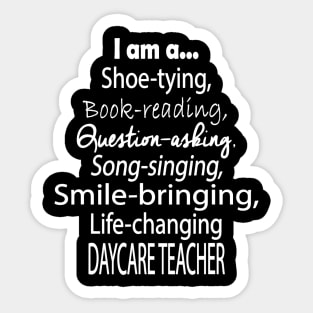 Daycare Teacher T-Shirt - Great Gift For Daycare Teachers Sticker